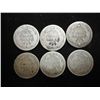 Image 2 : 6 ASSORTED 1890'S SEATED LIBERTY DIMES
