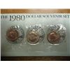 Image 1 : 1980 P/D/S SBA DOLLAR SOUVENIR SET