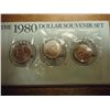 Image 2 : 1980 P/D/S SBA DOLLAR SOUVENIR SET