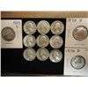 Image 1 : 12 WASHINGTON QUARTERS 10 ARE SILVER PLUS