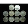 Image 2 : 10 ASSORTED 35% SILVER JEFFERSON WAR NICKELS