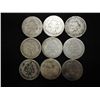 Image 2 : 9 ASSORTED 1870'S SEATED LIBERTY DIMES
