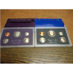 1983 & 85 US PROOF SETS (WITH BOXES)