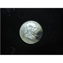 1958 FRANKLIN HALF DOLLAR PROOF WITH TONING SPOT