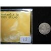 Image 1 : 1935 AUSTRALIA SILVER 3 PENCE