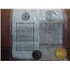 Image 1 : 2 REPLICA COINS WITH HISTORY SEE DESCRIPTION