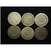 Image 2 : 6 ASSORTED 1850'S SEATED LIBERTY DIMES