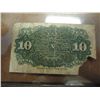 Image 2 : 10 CENT US FRACTIONAL CURRENCY MISSING CORNER