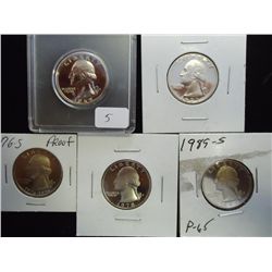 1969-S,73-S,76-S,78-S & 89-S WASHINGTON QUARTERS
