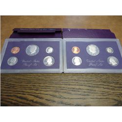 1984 & 85 US PROOF SETS (WITH BOXES)