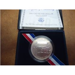 1991-D USO UNC SILVER DOLLAR