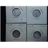 Image 1 : 4 ASSORTED 1930'S MERCURY DIMES
