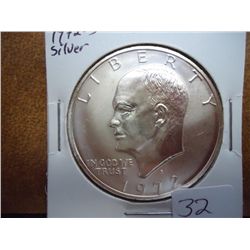 1972-S IKE SILVER DOLLAR UNC