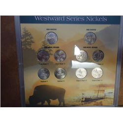 WESTWARD SERIES NICKEL SET 2004 & 05 UNC