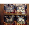 Image 1 : 2002,04,05 & 07 US 50 STATE QUARTERS 24KT GOLD