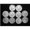 Image 1 : 10 ASSORTED 1940'S MERCURY DIMES