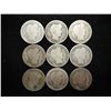 Image 1 : 9 ASSORTED BARBER DIMES