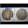 Image 1 : 1902 & 1903-S BARBER HALF DOLLARS