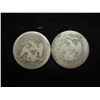 Image 2 : 1853 & 77 SEATED LIBERTY QUARTERS