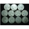 Image 1 : SET OF ALL 11 35% SILVER JEFFERSON WAR NICKELS