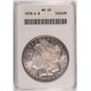 Image 1 : 1878-S MORGAN SILVER DOLLAR, ANACS MS-65 COLOR SUPER NICE