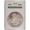 Image 1 : 1900 MORGAN SILVER DOLLAR, ANACS MS-65 GEM WITH COLOR!