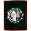 Image 1 : ANGEL WITH ORNAMENT ( CHRISTMAS WISH ) ONE Oz .999 SILVER ART ROUND WITH CAPSULE