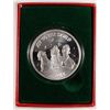 Image 1 : JOY TO THE WORLD/BIRDS SINGING ON A ONE Oz. .999 SILVER ROUND WITH CAP  & CERT.