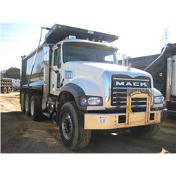 2014 MACK GU713 TRI AXLE DUMP, S/N 1M2AX07C1EM018504, MACK MP8 445, 10 SPD, 44K REAR, 18K FRONT, ENG