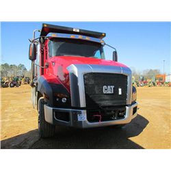 2014 CAT CT660 TRI-AXLE DUMP, S/N 1HTJGTKT7EJ485024, CT 430 CAT, A/T, 46K REARS, 20K FRONT, CHALMERS