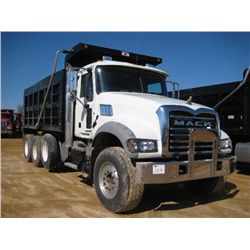 2013 MACK GU713 TRI-AXLE DUMP, S/N 1M2AX04C2DM016795, MACK MP7-405 ENG, 10 SPD TRANS, 44K REARS, 18K