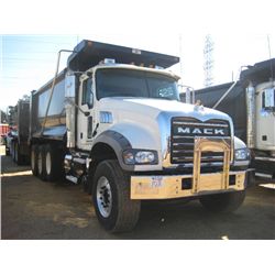 2011 MACK GU713 TRI-AXLE DUMP, S//N 1M2AX09C9BM010353, MP8 425 MACK DIESEL ENG, T310 MACK TRANS, 44K