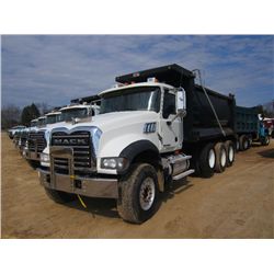 2009 MACK GU713 TRI-AXLE DUMP, S/N 1M2AX09C49M003787, MP8 425 HP MACK DIESEL ENG, ALLISON A/T, 44K R