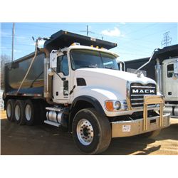 2007 MACK CV713 TRI AXLE DUMP, S/N 1M2AG11C47M061297, MACK ENG, MACK 10 SPD TRANS, 44K REARS, 18K FR