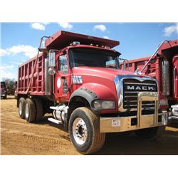 2007 MACK CTP713 T/A DUMP, S/N 1M2AT04C07M004693, MP7-405M MACK ENG, 44K REARS, 18K FRONT, ENG BRAKE