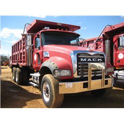 2007 MACK CTP713 T/A DUMP, S/N 1M2AT04C57M004690, MP7-405M MACK ENG, 44K REARS, 18K FRONT, ENG BRAKE