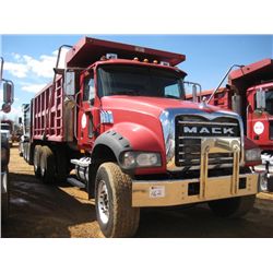 2007 MACK CTP713 T/A DUMP, S/N 1M2AT04C77M004688, MP7-405M MACK ENG, 44K REARS, 18K FRONT, ENG BRAKE