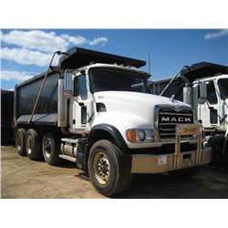 2006 MACK CV713 TRI AXLE DUMP, S/N 1M2AG11C86M028981, MACK ENG, MACK 10 SPD TRANS, 44K REARS, 18K FR