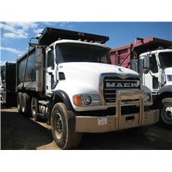 2006 MACK CV713 TRI AXLE DUMP, S/N 1M2A11C26MO28975, MACK ENG, MACK 10 SPD TRANS, 44K REARS, 18K FRO