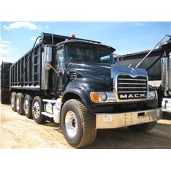 2004 MACK GRANITE CV713 QUAD AXLE DUMP, S/N 1M2AG11CX4M014223, AMI 400HP MACK DIESEL, ENG, A/T, 44K 