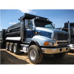 2007 STERLING TRI-AXLE DUMP, S/N 2FZHAZCGH7A423761, DETROIT 60 SERIES DIESEL ENG, 8LL TRANS, 46K REA