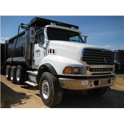 2005 STERLING TRI AXLE DUMP, S/N 2F2MAZCV45AU11202, MERCEDES BENZ DIESEL ENG, 10 SPD TRANS, 46K REAR