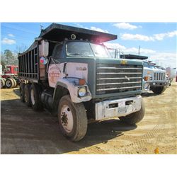 1980 CHEVROLET BRUIN TRI AXLE DUMP, S/N C49CCAV146732, 400HP CUMMINS DIESEL ENG, 8LL SPD TRANS, 44K 