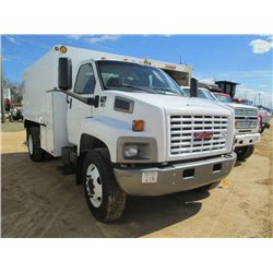 2006 GMC C7500 S/A DUMP CHIP TRUCK, S/N 1GDJ7C1336F900905, DURAMAX DIESEL ENG, A/T, REMOTE CONTROL R