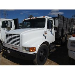 1990 INTERNATIONAL 4600 S/A DUMP, S/N 1HTSAZPM3LH241157, IHC DIESEL ENG, 5 SPD TRANS, 14' FLAT DUMP 