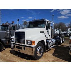 2013 MACK CHU613 T/A TRUCK TRACTOR, S/N 1M1AN07Y8DM015488, 505HP MACK MP8 DIESEL ENG, 18 SPD TRANS, 