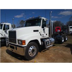 2013 MACK CHU613 T/A TRUCK TRACTOR, S/N 1M1AN07Y6DM012573, 505HP MACK MP8 DIESEL ENG, 18 SPD TRANS, 