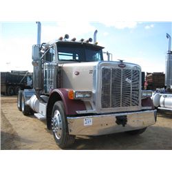 1990 PETERBILT 379 T/A TRUCK TRACTOR, S/N 1X95D29X2LN291631, L400 CUMMINS ENG, 8LL TRANS, 44KREAR AX