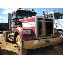 1979 WESTERN STAR T/A TRUCK TRACTOR, S/N K9NCAAA902427, CUMMINS DIESEL ENG, 9 SPD TRANS, 42K REAR, 1