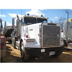 1987 FREIGHTLINER T/A TRUCK TRACTOR, S/N 1FUYYCYB7HH310025, CUMMINS 350 HP, 9 SPD TRANS, 40K REARS, 